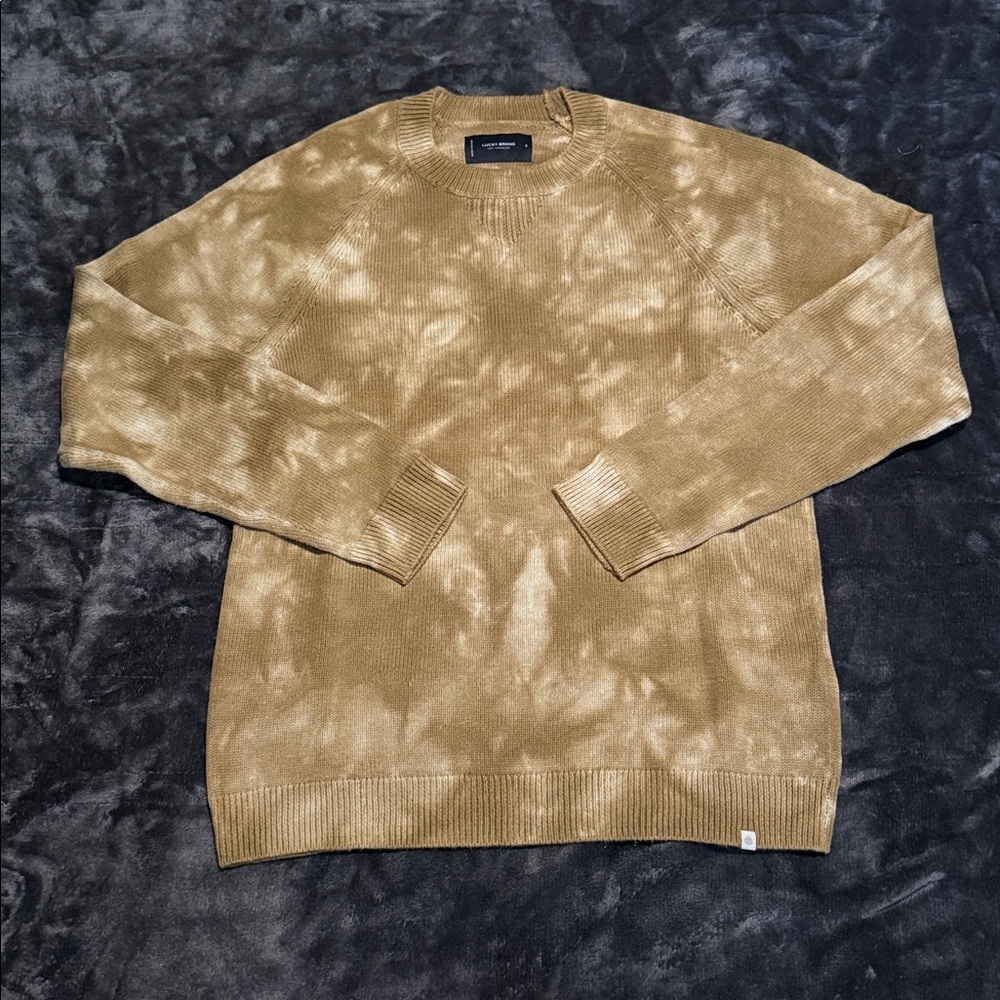 Men’s Lucky Brand Shibori Tie Dye Crew Neck Sweater - S